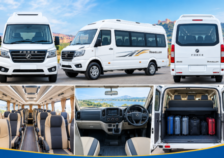 Himachal Tempo Traveller & Force Urbania Luxury Van HireRental, covering 8, 9, 10, 12, 14, 16, 18 & 20 seaters
